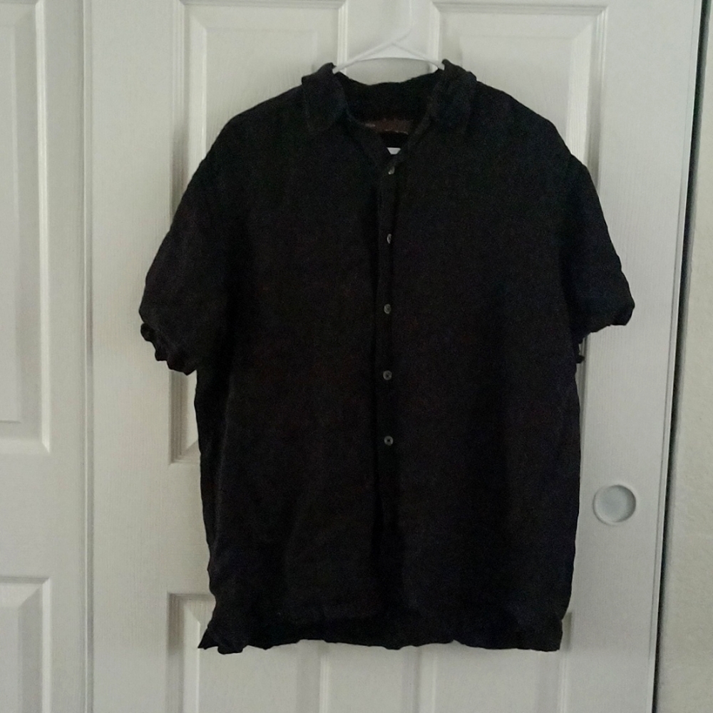 Perry Ellis linen button up shirt size L